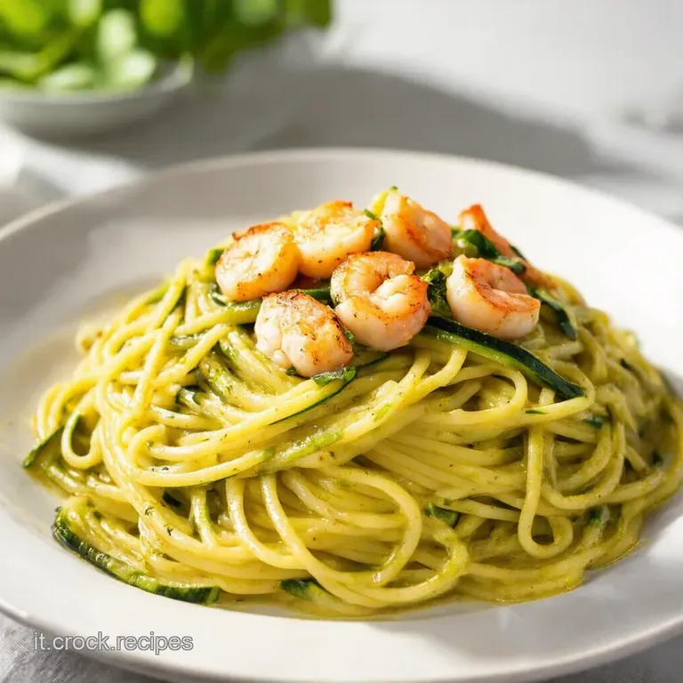 Spaghetti alle Zucchine e Gamberetti