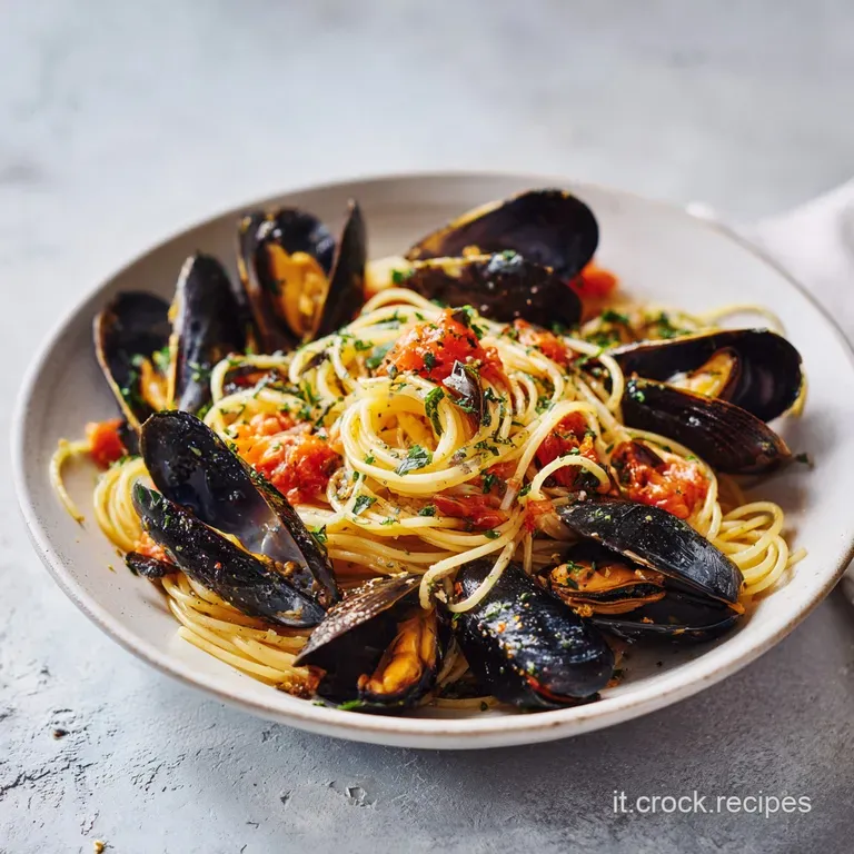 Spaghetti Con Le Cozze Setosi e Iodati