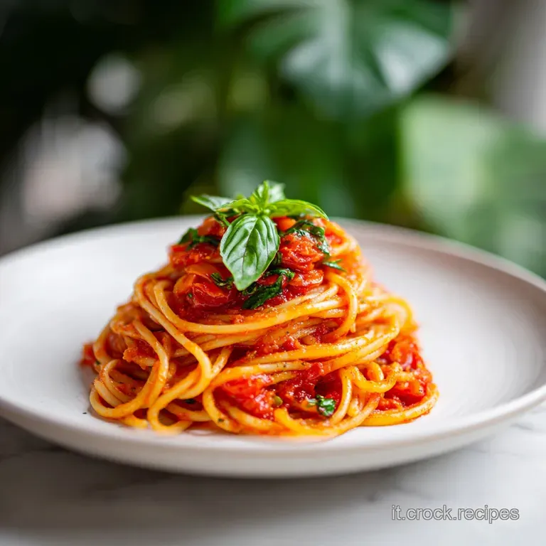 Ricetta Spaghetti al Pomodoro e Basilico Fresco
