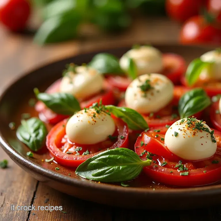 Spiedini Caprese Un Tricolore Su Uno Stuzzicadenti presentation