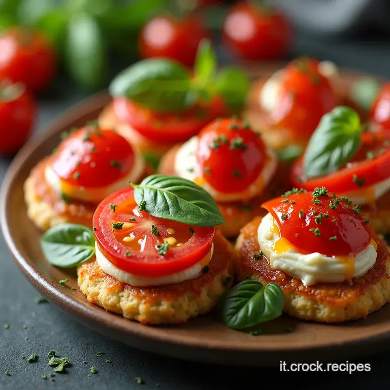 Spiedini Caprese Un Tricolore su uno Stuzzicadenti