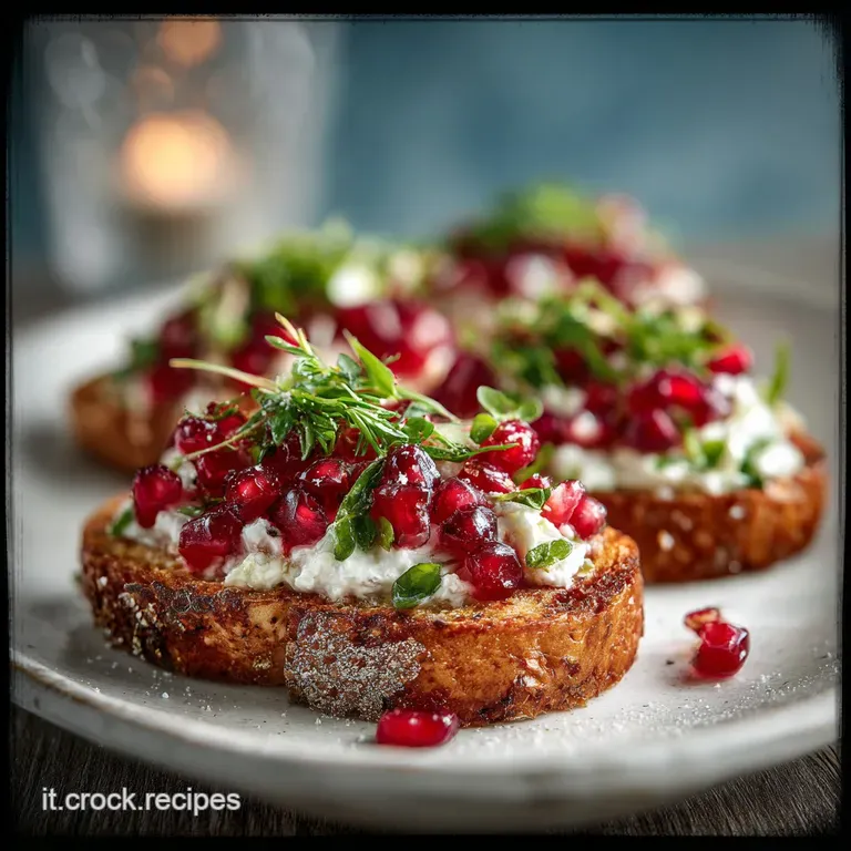 Tartine Natalizie con Pasta Sfoglia e Formaggio