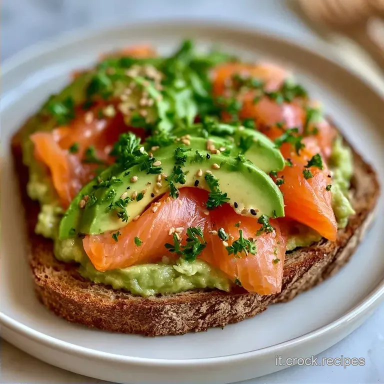 Toast Avocado e Salmone con Pane di Segale