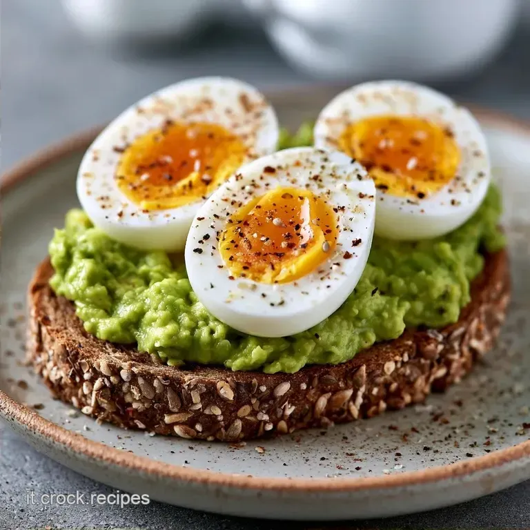 Avocado Toast Con Uovo Su Pane Integrale