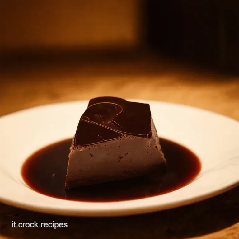 Torta Al Cioccolato Fondente Cuore Morbido presentation