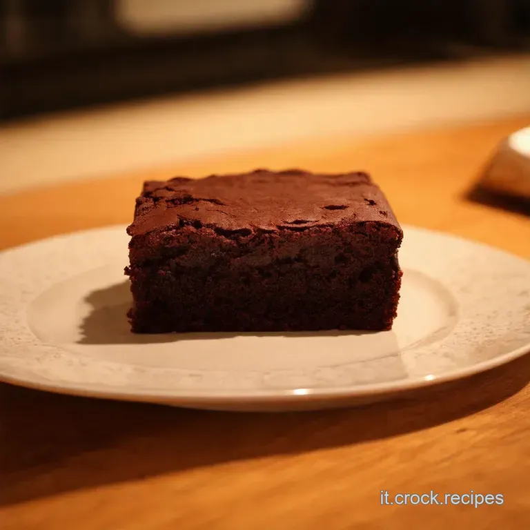 Torta Brownie Super Cioccolatosa presentation