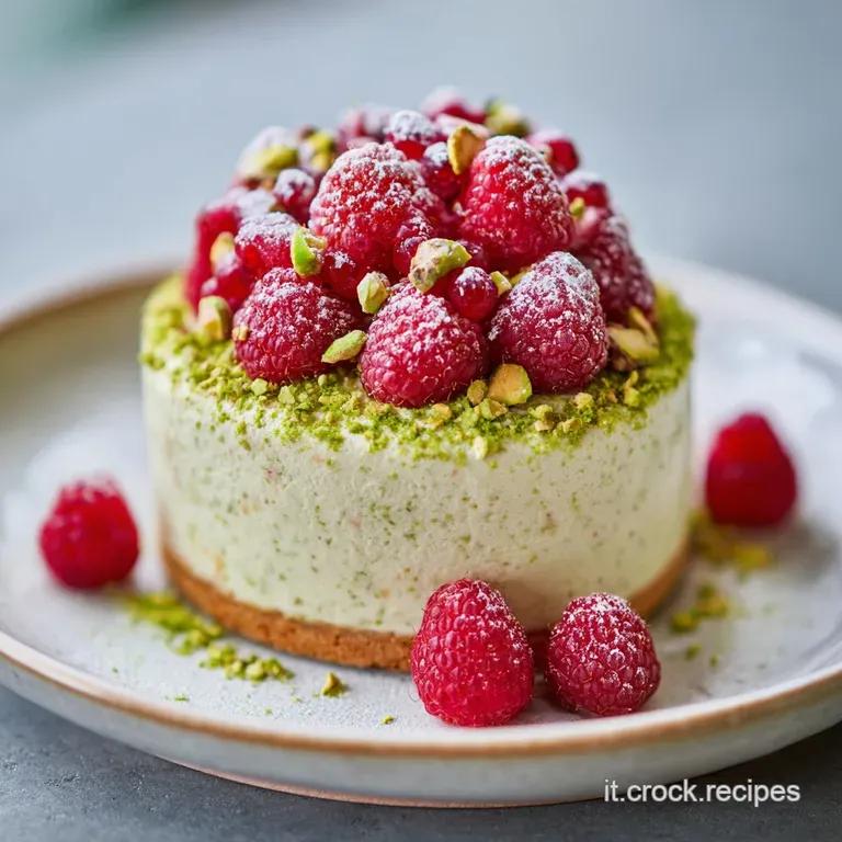 Torta di Compleanno al Pistacchio e Lamponi
