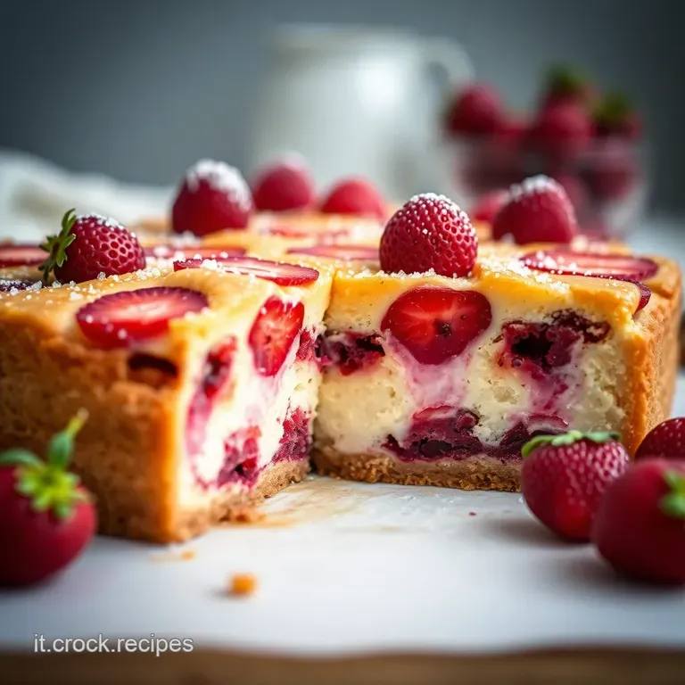 Torta Di Fragole Della Nonna presentation