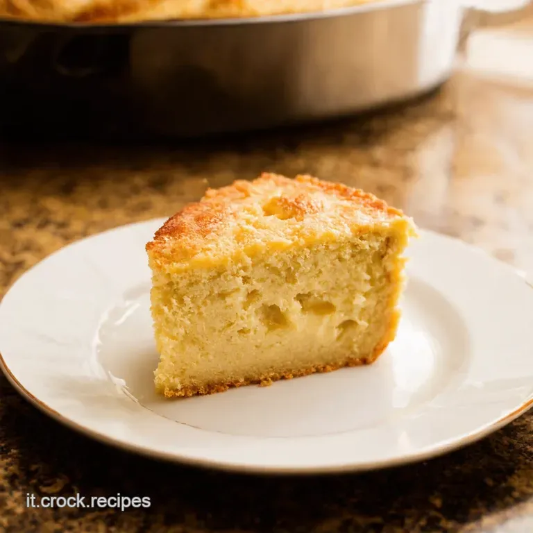 Torta Di Pesche Con Crema Pasticcera presentation