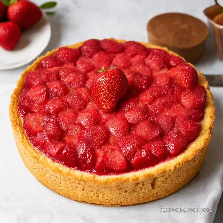 Torta di Rabarbaro e Fragole Un Classico con Amore