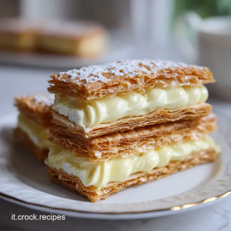 Torta Millefoglie Alla Crema: Larte Della Sfoglia Perfetta presentation