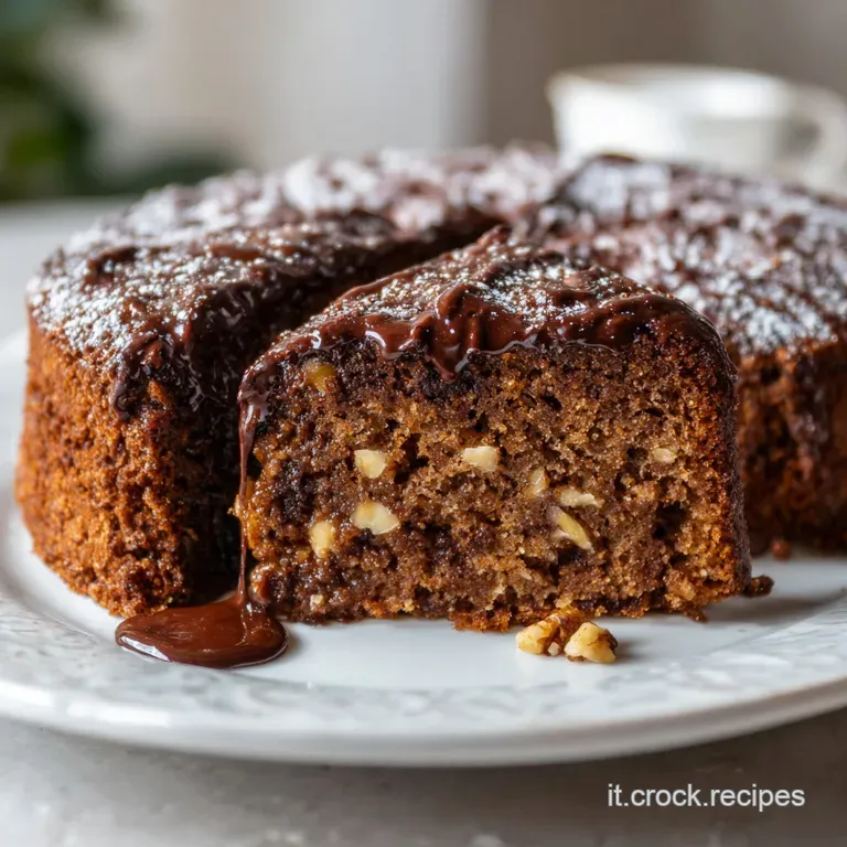 Torta Noci e Cioccolato: Cuore Vellutato