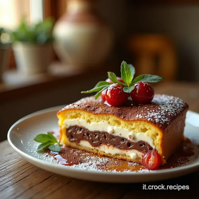 La Sinfonia Golosa Torta Moderna Ricotta Pralinato Croccante E Cioccolato Fondente presentation