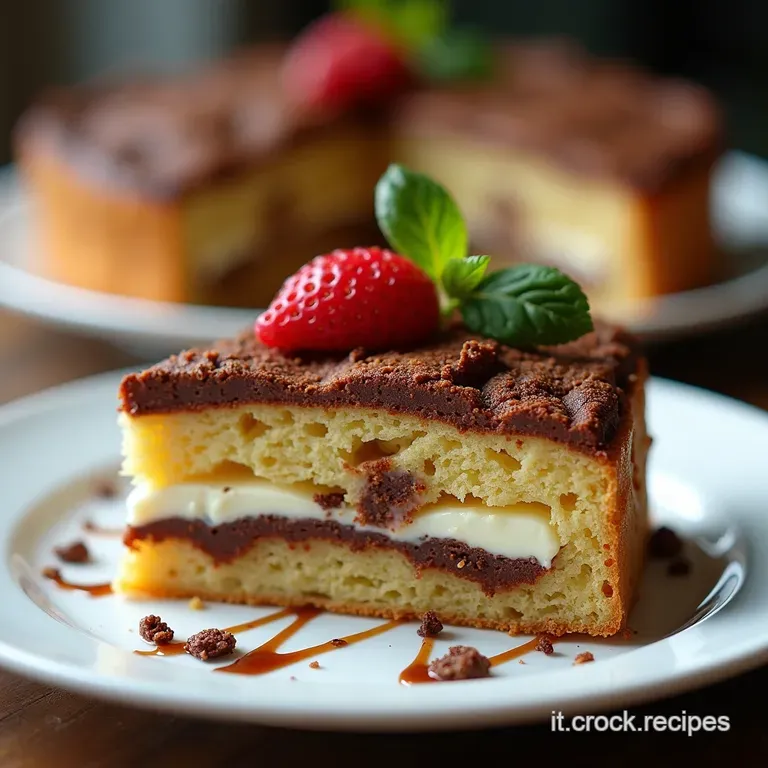 La Sinfonia Golosa Torta Moderna Ricotta Pralinato Croccante e Cioccolato Fondente