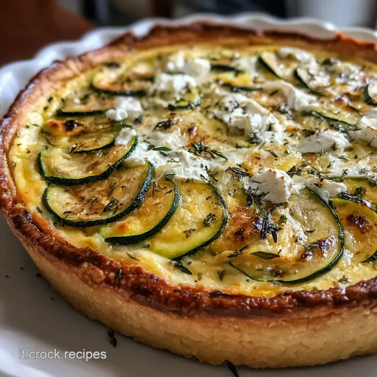 Torta Salata Zucchine Ricotta e Mozzarella Cremosa