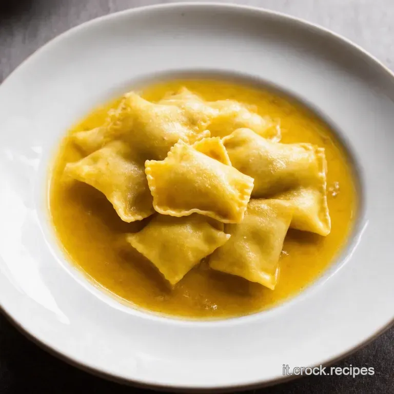 Tortelli dErbette al Burro Fuso e Salvia