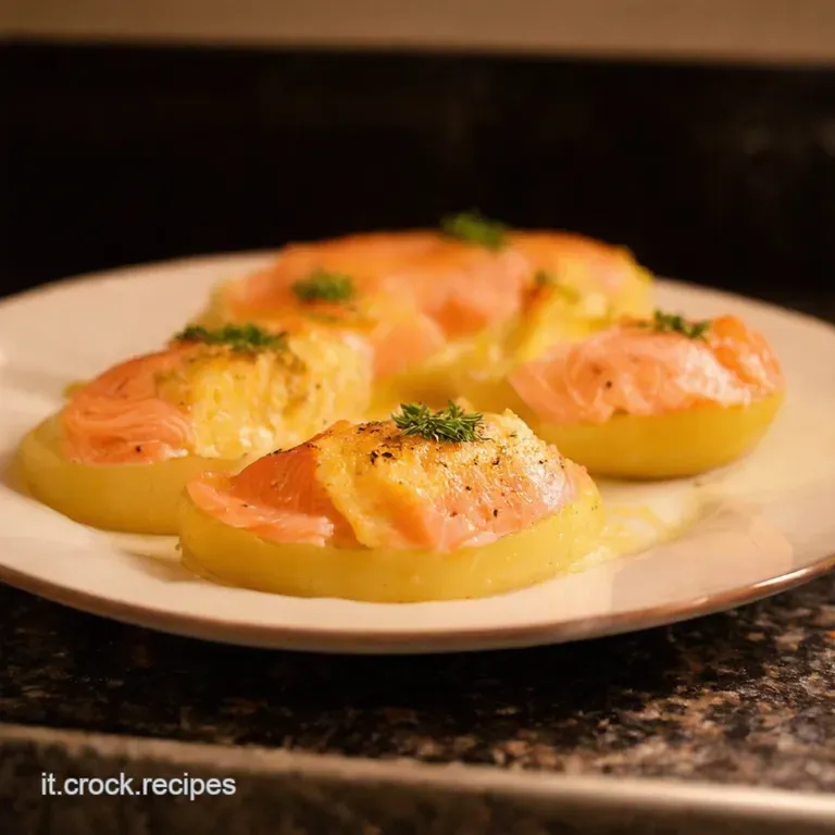 Tortini Di Patate E Salmone presentation