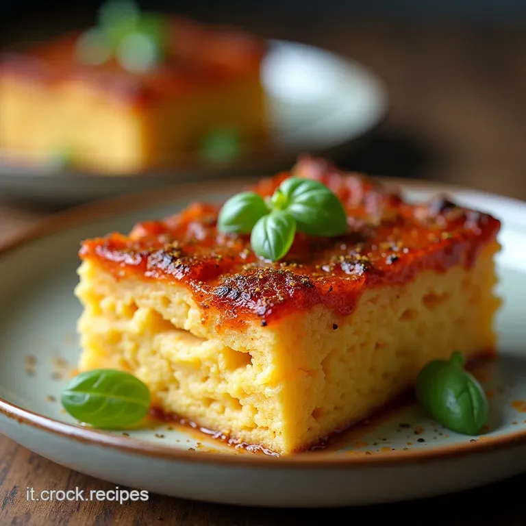 Tortino di Fagiolini Rustico al Profumo di Maggiorana LOrto in Tavola