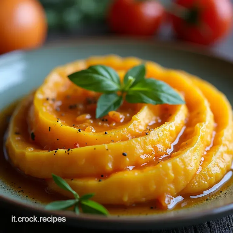 Oro dAutunno Vellutata Morbida di Zucca Delicata e Semolino Integrale