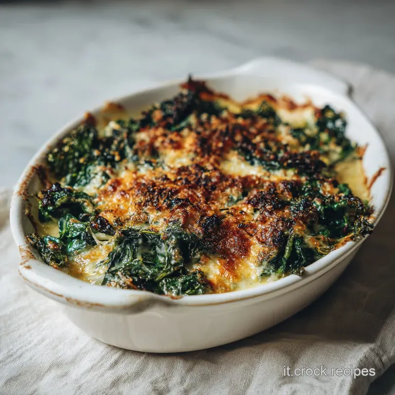 Elegantly plated gratin: colorful roasted vegetables glistening with olive oil, accented by fresh herbs and a sprinkle of ...
