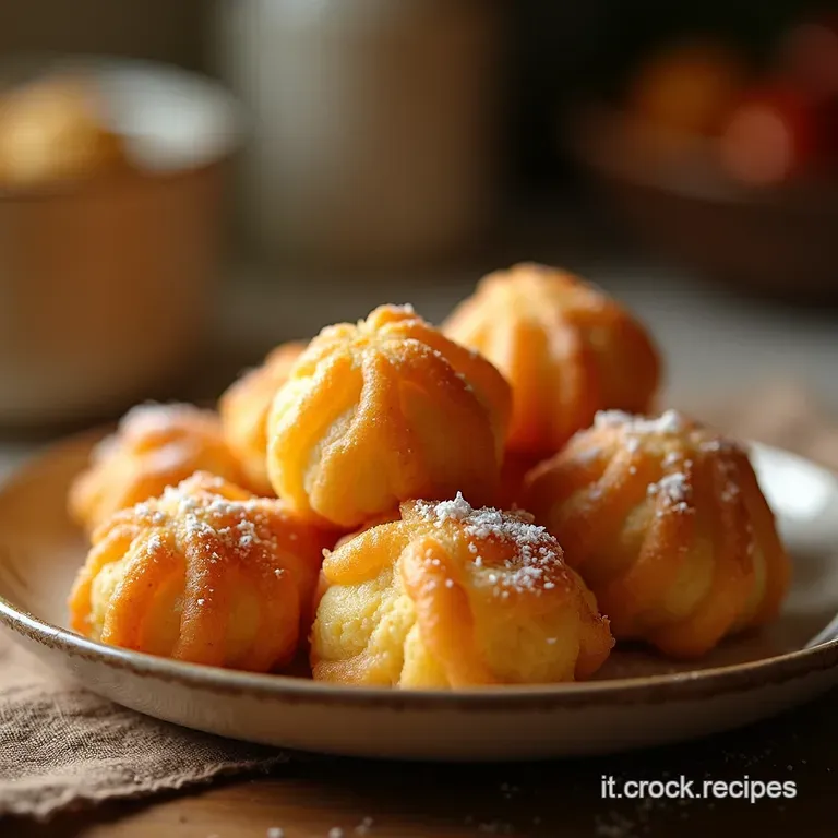 Zeppole Di San Giuseppe Lanello Fritto Perfetto Ricoperto Di Crema E Tradizione presentation