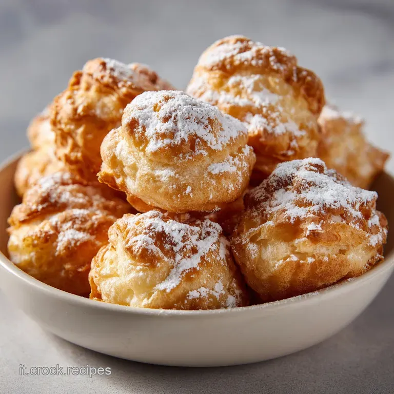 Zeppole di San Giuseppe al Forno con Crema Vellutata