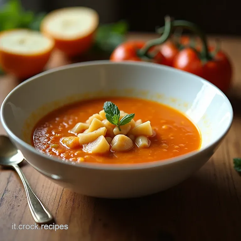 Zuppa Di Farro Un Abbraccio Caldo in Una Ciotola presentation